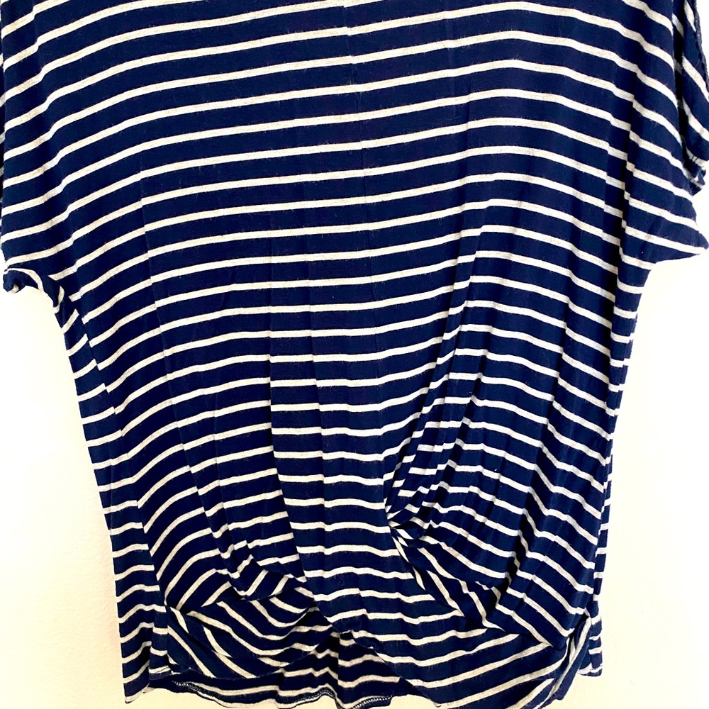 Blue striped t-shirt